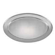 Winco 21 3/4 in x 14 1/2 in Oval Stainless Steel Platter OPL-22